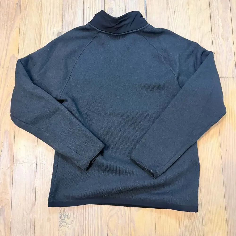 The North Face Gordon Lyons Quarter Zip Fleece Pullover Jacket Black Small